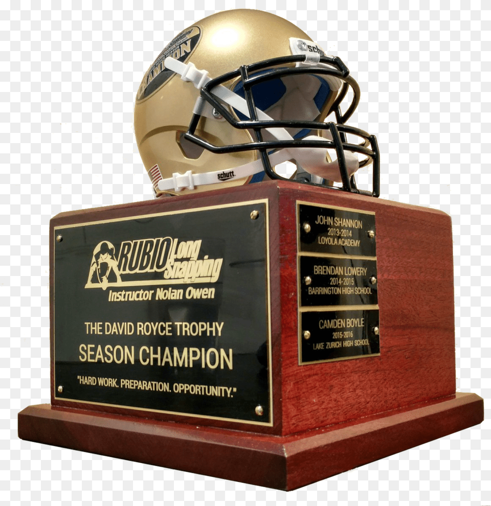 Super Bowl Trophy, Helmet, American Football, Football, Person Png Image