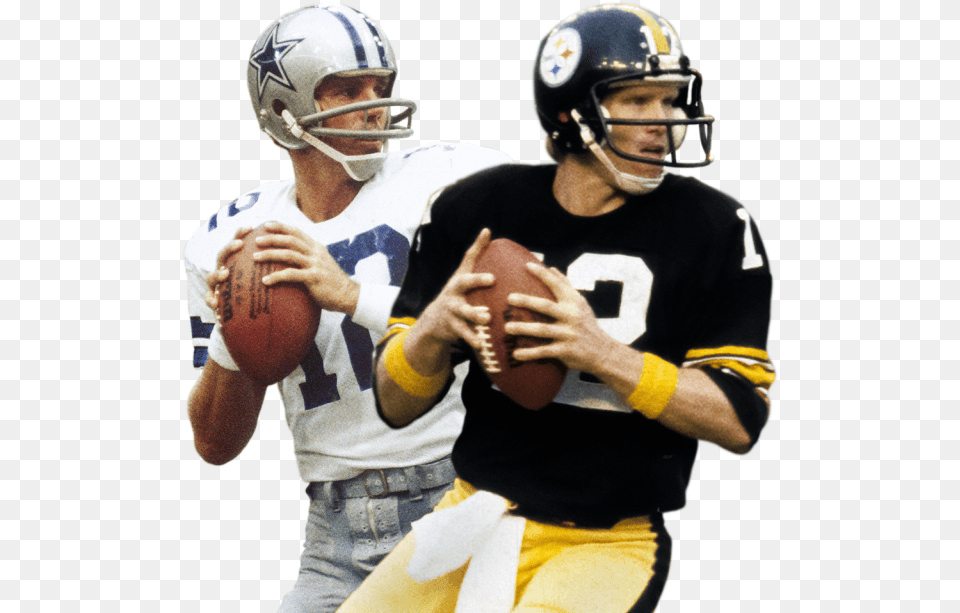 Super Bowl Xiii Roger Staubach Vs Terry Bradshaw, Sport, Helmet, Football Helmet, Football Free Png