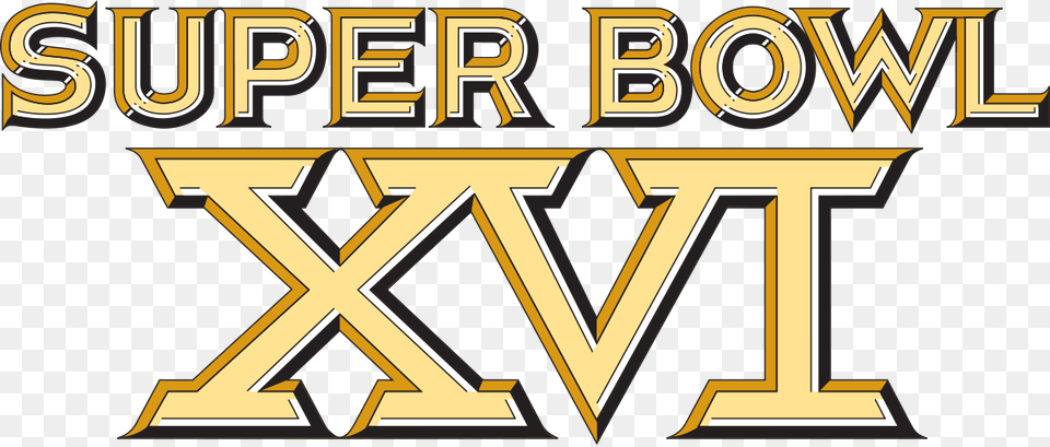 Super Bowl Xvi Logo, Scoreboard, Text, Symbol Png Image
