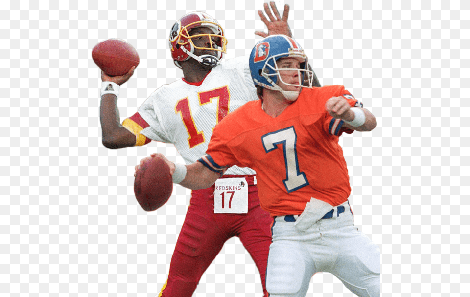 Super Bowl Xxii Passing John Elway Broncos, Helmet, Sport, American Football, Playing American Football Free Transparent Png