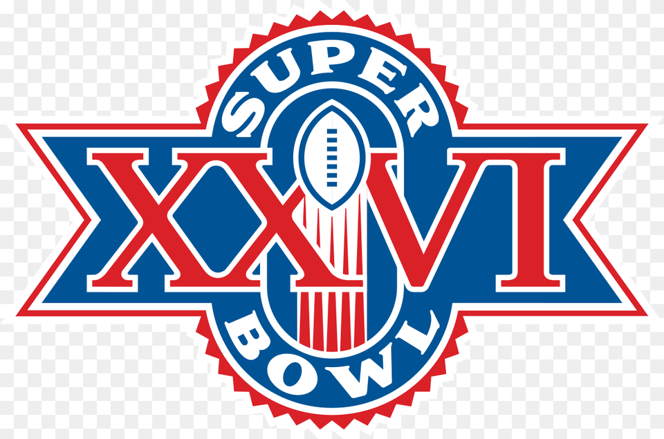 Super Bowl Xxvi Logo, Emblem, Symbol, Dynamite, Weapon Free Png Download