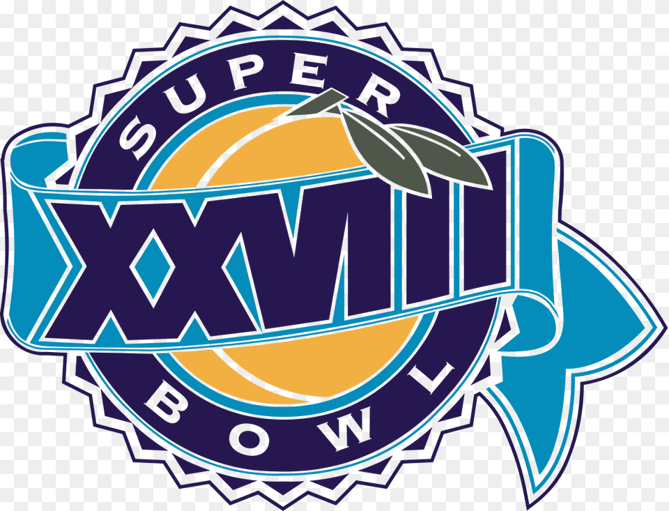 Super Bowl Xxviii Super Bowl Xxviii Logo, Dynamite, Weapon, Badge, Symbol Png Image