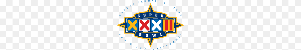 Super Bowl Xxxii, Logo, Scoreboard, Symbol, Emblem Free Png