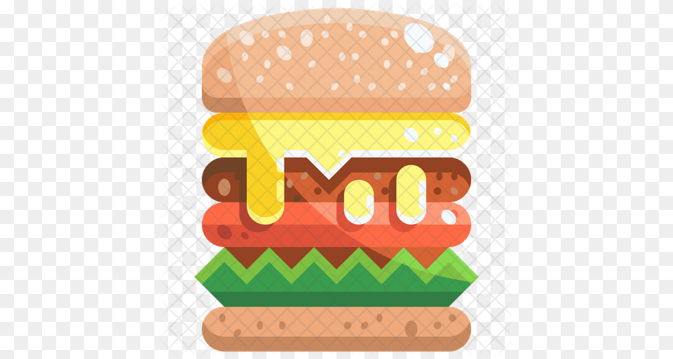 Super Burger Icon Illustration, Food Png Image