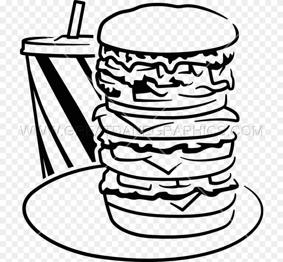 Super Burger Production Ready Artwork For T Shirt Printing, Bow, Food, Weapon Free Png Download