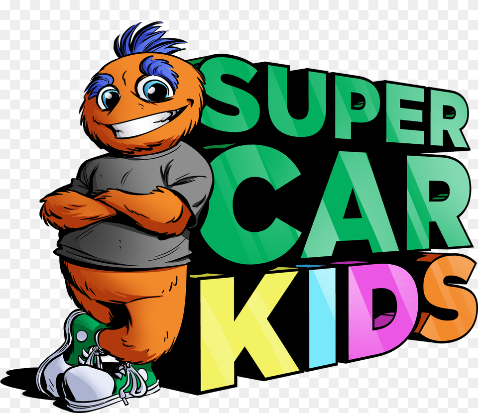 Super Car Kid Logo Cartoon, Book, Comics, Publication, Baby Png Image