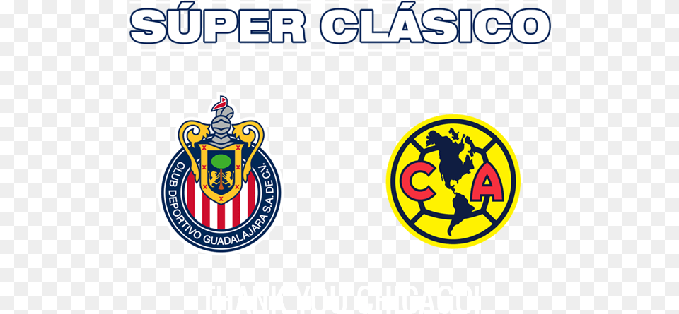 Super Clasico Chivas America Chicago, Logo, Emblem, Symbol, Badge Free Png