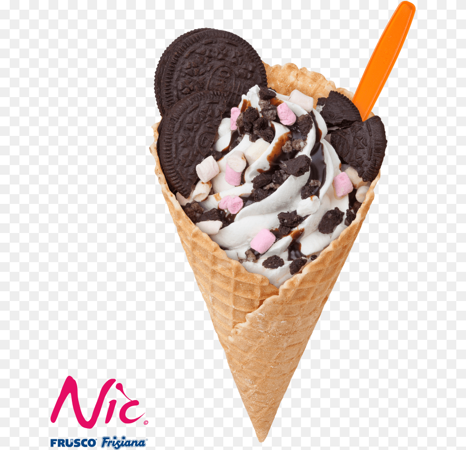 Super Cone Oreo 620kb National Inspection Council For Electrical Installation, Cream, Dessert, Food, Ice Cream Png Image