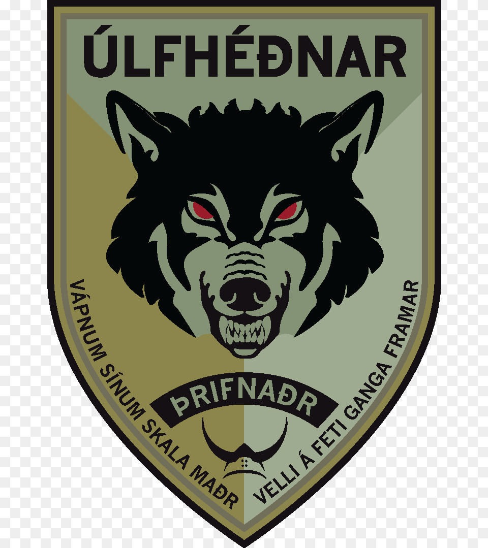 Super Crazy Vkingar And Ultimate Warriors Lfhnar Patch, Badge, Logo, Symbol, Animal Free Png Download