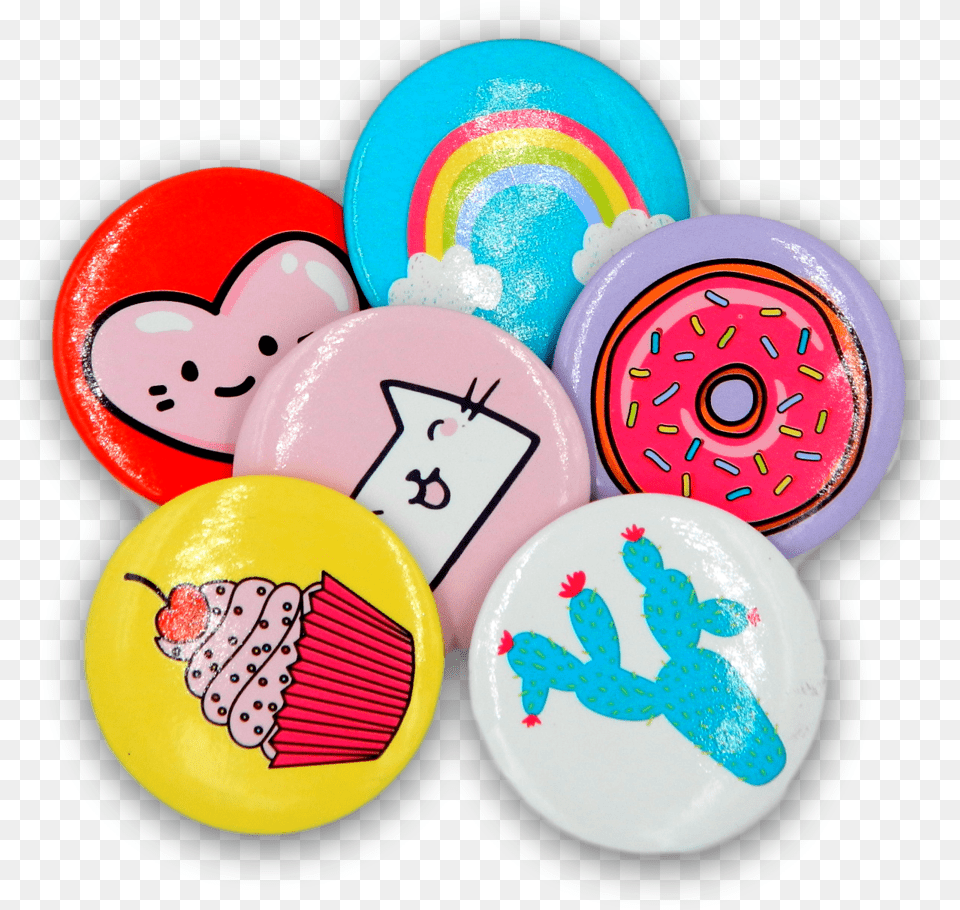 Super Cute Safety Pin Buttons Super Cute Safety Pin Buttons 6 Pack, Badge, Logo, Symbol, Toy Free Png Download