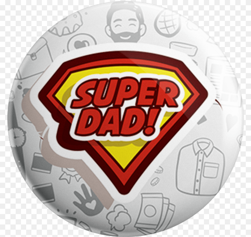 Super Dad Badge Father39s Day, Ball, Football, Sport, Soccer Free Png