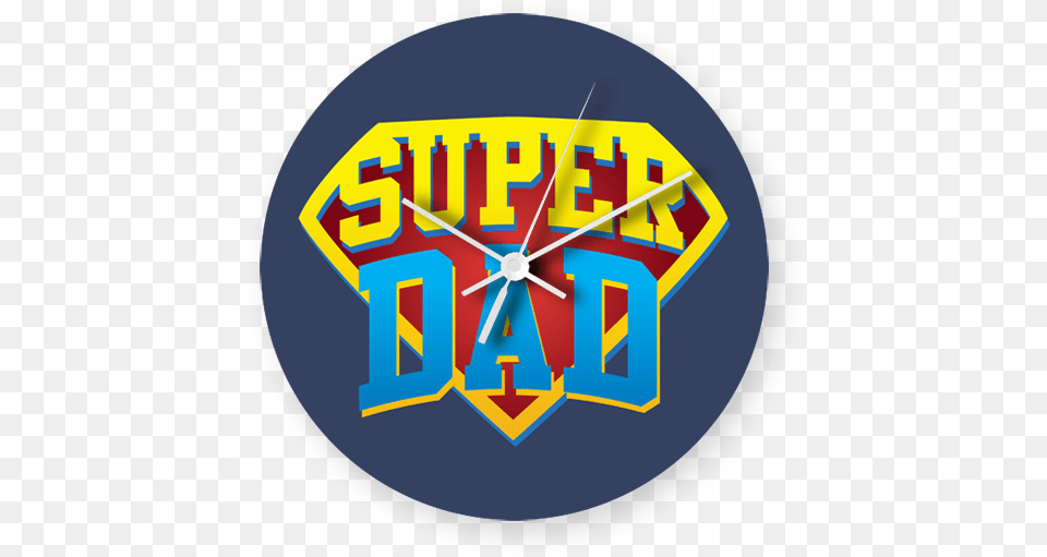 Super Dad Graphic Design, Clock, Analog Clock, Disk, Wall Clock Free Transparent Png