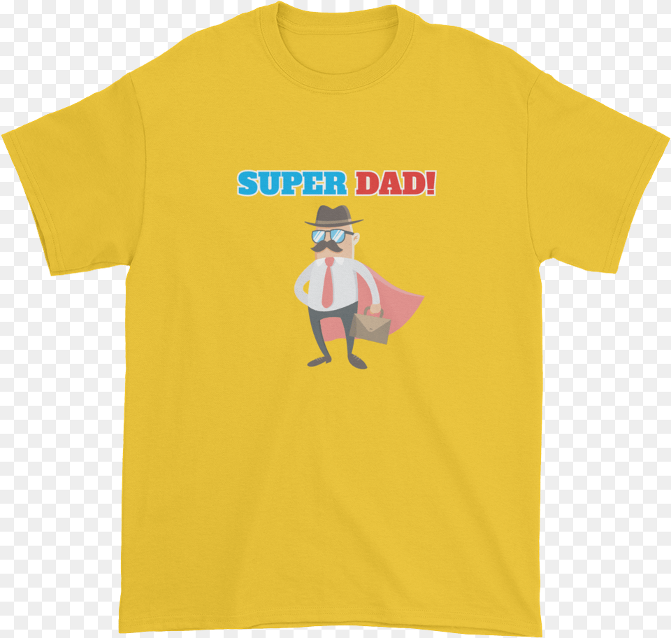 Super Dad Men S Graphic Tees Best Color For Shirt, Clothing, T-shirt, Baby, Person Free Png Download