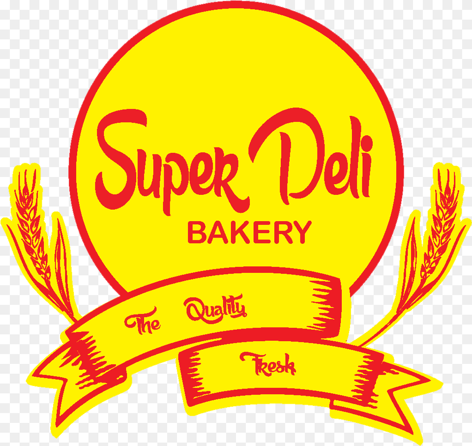 Super Deli Bakery Circle, Logo, Light, Text Png Image