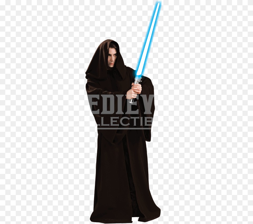 Super Deluxe Adult Jedi Knight Robe, Weapon, Fashion, Sword, Long Sleeve Png