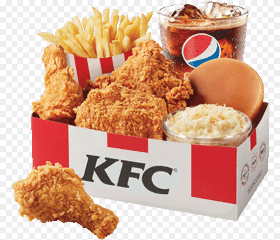 Super Dinner Meal Kfc, Food, Fried Chicken, Nuggets, Egg Png Image