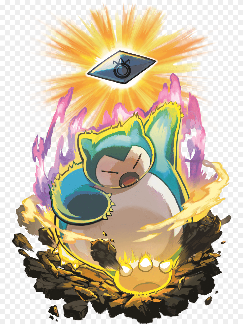 Super Effective Pokemon Snorlax Z Move, People, Person, Art, Graphics Png Image
