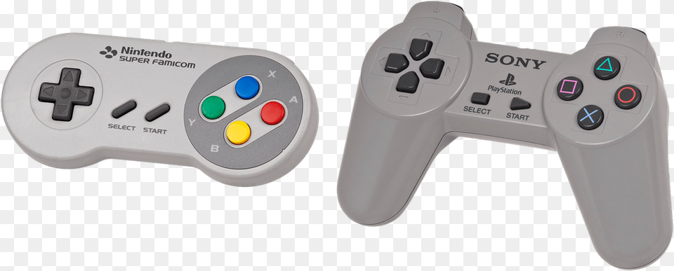 Super Famicom Controller Right Sony Playstation Controller Gray Non Dualshock, Electronics, Joystick Free Transparent Png