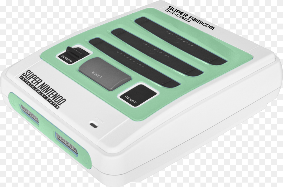 Super Famicom International Green, Electronics, Hardware, Computer Hardware, Mobile Phone Png