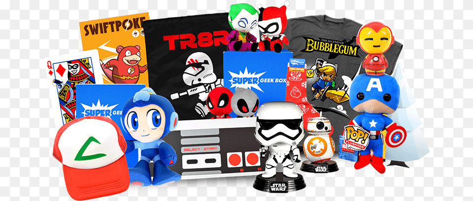 Super Geek Box Gamer Subscription Box, Baby, Person, Animal, Bear Free Png