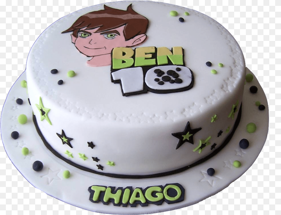 Super Hero Ben Ten Cake, Birthday Cake, Cream, Dessert, Food Png Image