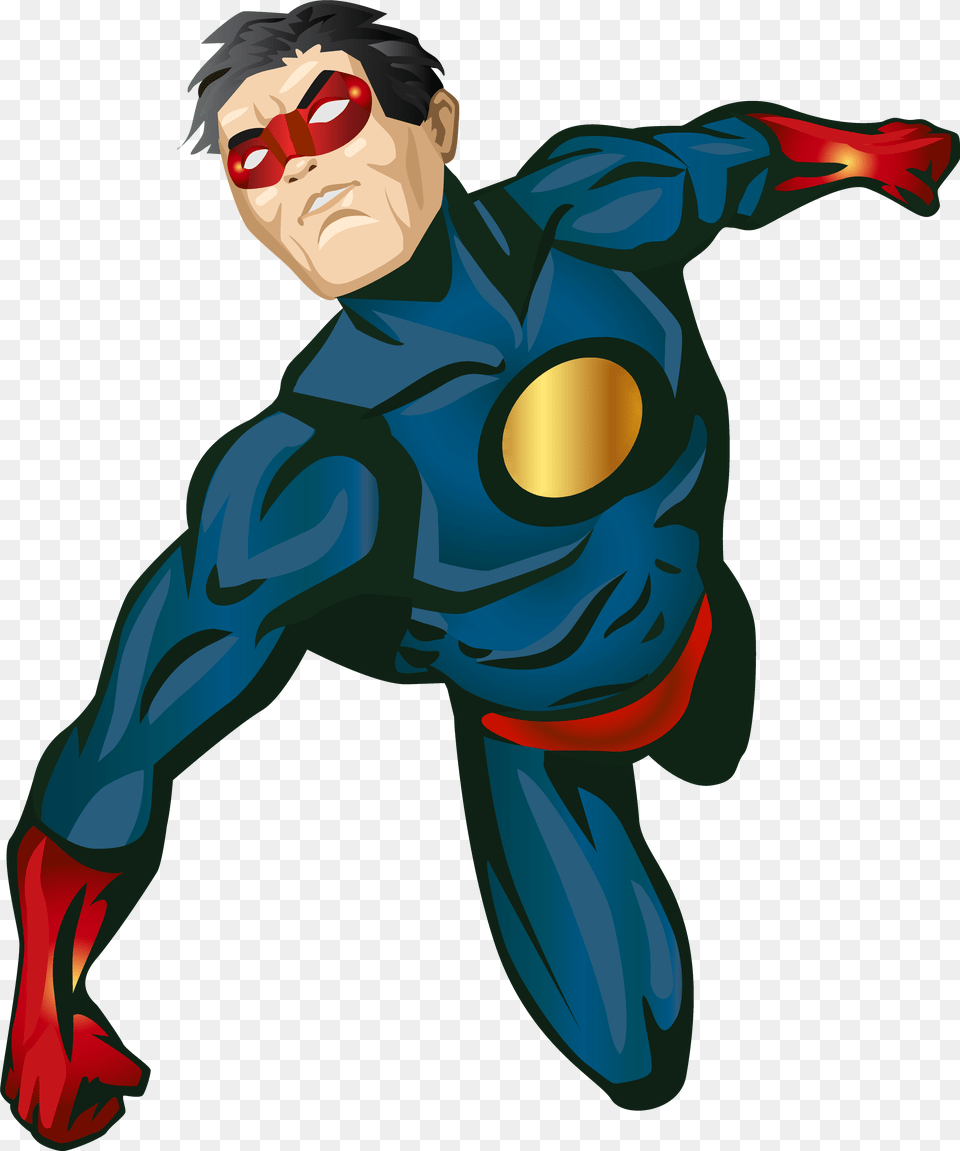 Super Hero Clip Art Super Hero, Person, Book, Cape, Clothing Png