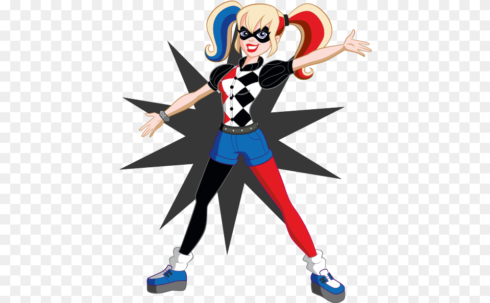 Super Hero Girls Harley Quinn, Book, Publication, Person, Girl Free Png