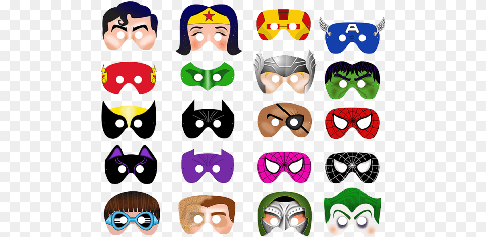 Super Hero Mask Craft, Face, Head, Person, Baby Free Png Download