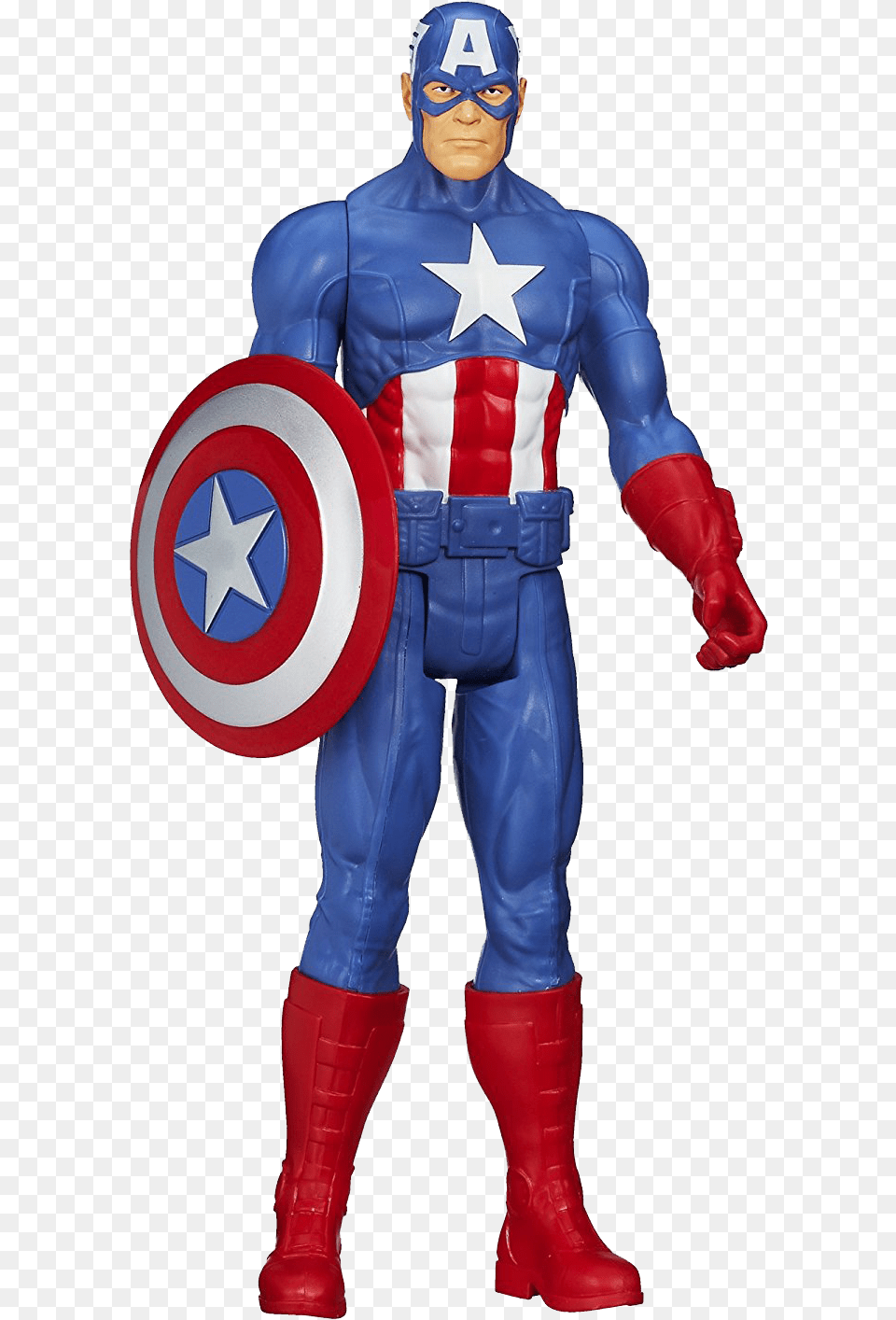 Super Hero Titan Series Captain America 12 Inch Action, Person, Clothing, Costume, Adult Png