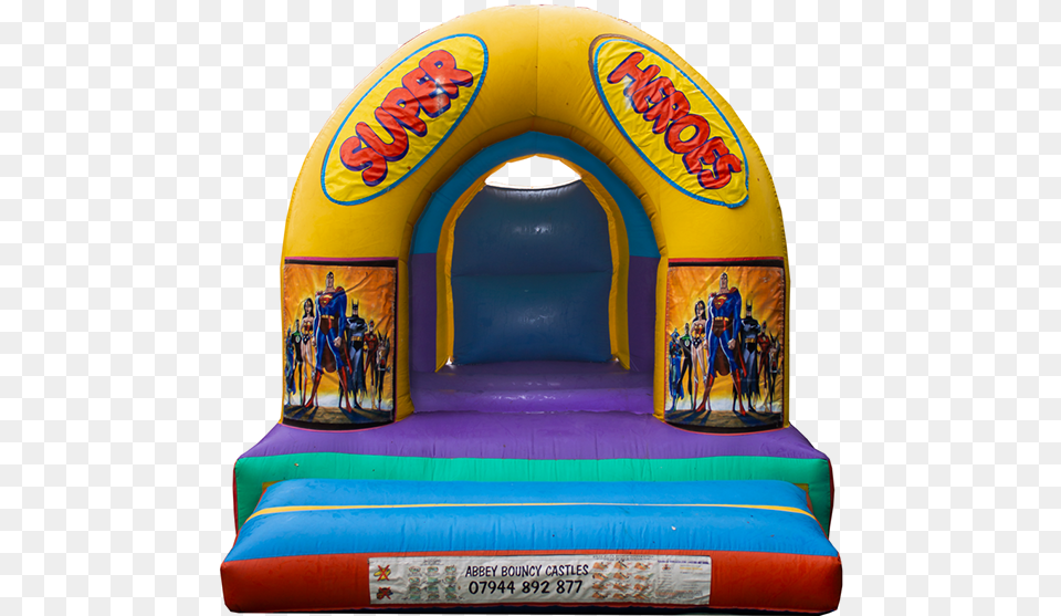 Super Heroes 10ft X 12ft Bouncy Castle Bouncy Castles, Inflatable, Person, Play Area, Outdoors Free Transparent Png