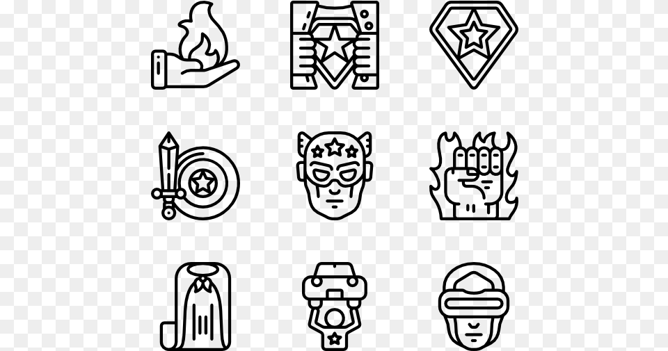 Super Heroes Astronaut Icon, Gray Png