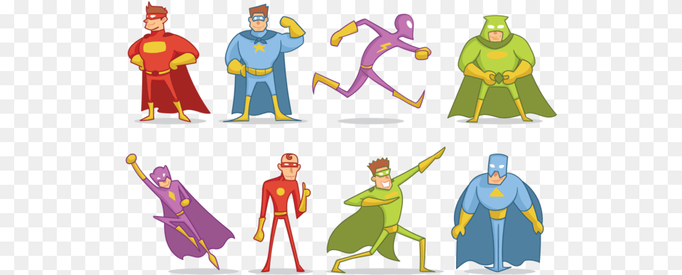 Super Heroes Cartoon Vector Superhero, Adult, Male, Man, Person Free Png