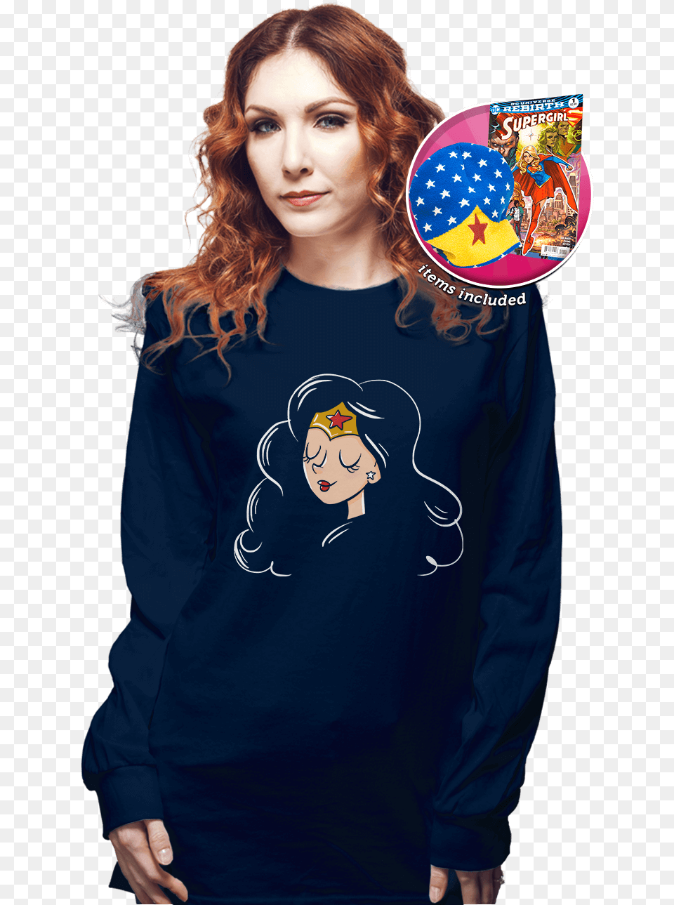 Super Heroine Bundle Shirt X Files, Long Sleeve, Clothing, Sleeve, Person Free Transparent Png