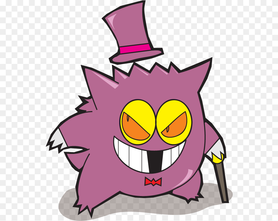 Super Jail Gengar Gengar In Pocket Shirt, Purple, Baby, Person, Cartoon Free Png Download