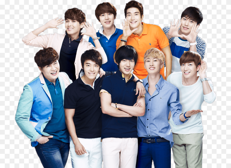 Super Junior Transparent, Person, People, Groupshot, Adult Png Image