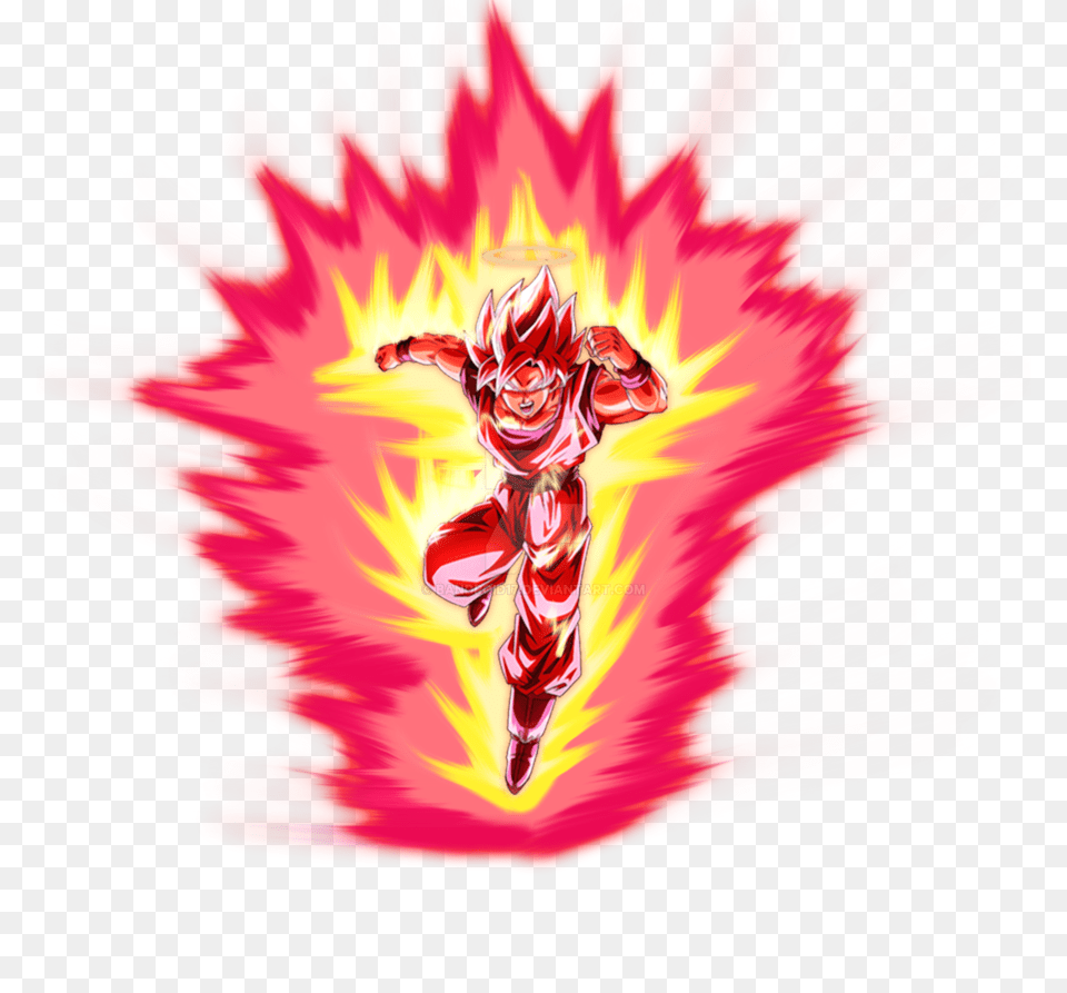 Super Kaioken Goku Aura Concept, Dahlia, Flower, Plant, Person Free Png