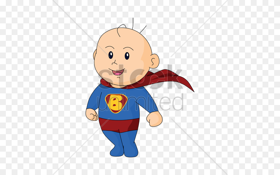 Super Man Baby Cartoon Clipart Baby Superman Vector, Person, Face, Head, Toy Free Png Download