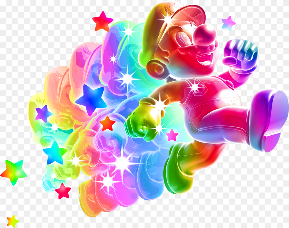 Super Mario 3d All Stars All Powerups And Transformations Mario Super 64 Rainbow Star, Accessories, Art, Fractal, Graphics Free Png