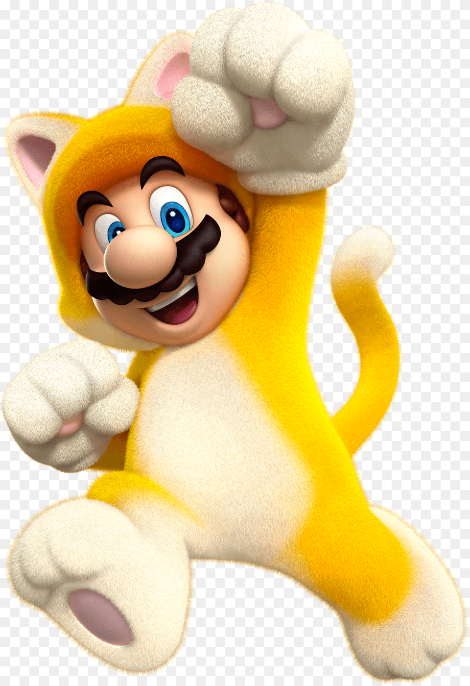 Super Mario 3d World Cat Mario, Toy, Plush, Face, Head Png