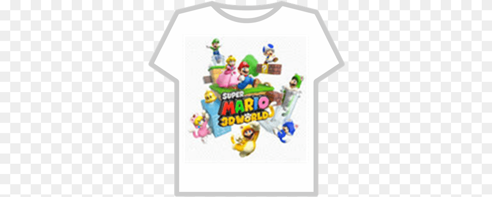 Super Mario 3d World Roblox Super Mario 3d World Cover, Clothing, T-shirt Free Png Download