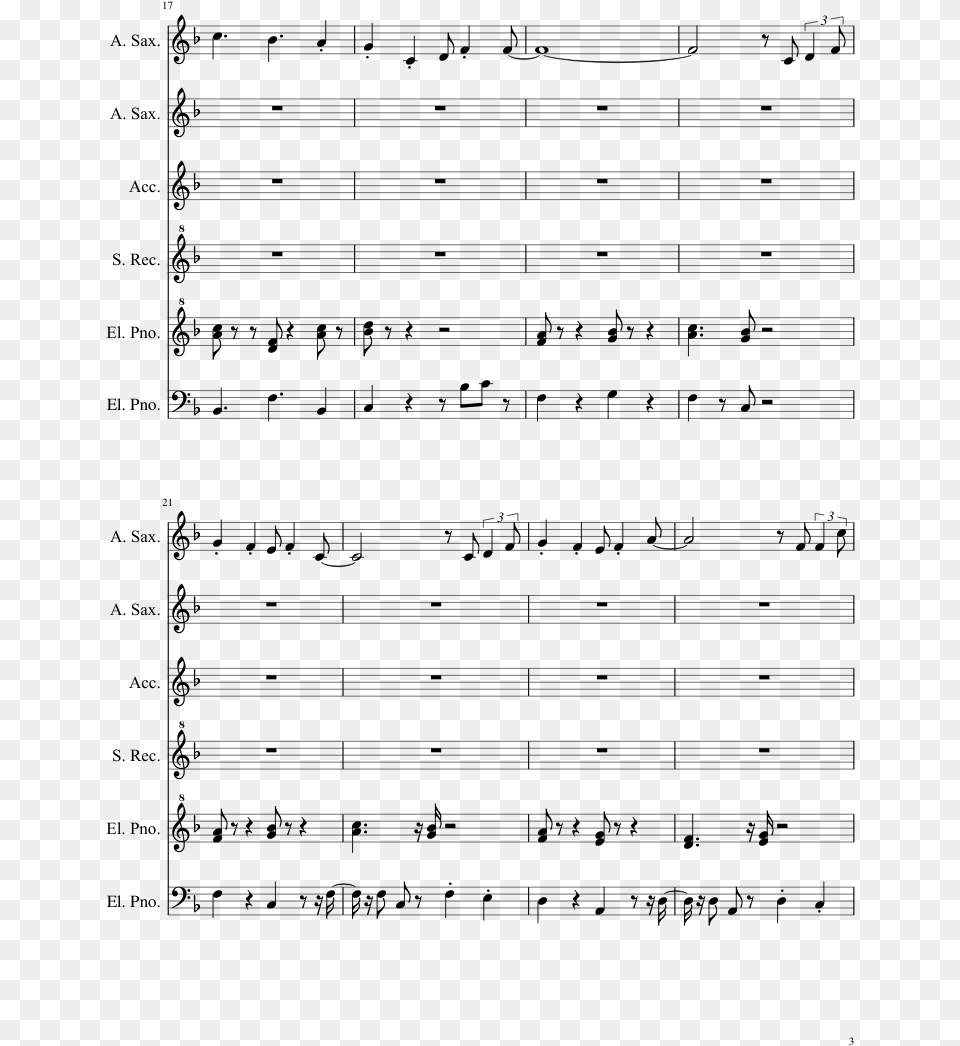 Super Mario 3d World Sheet Music Composed By Mahito Takarajima Saxophone Sheet Music, Gray Free Png Download