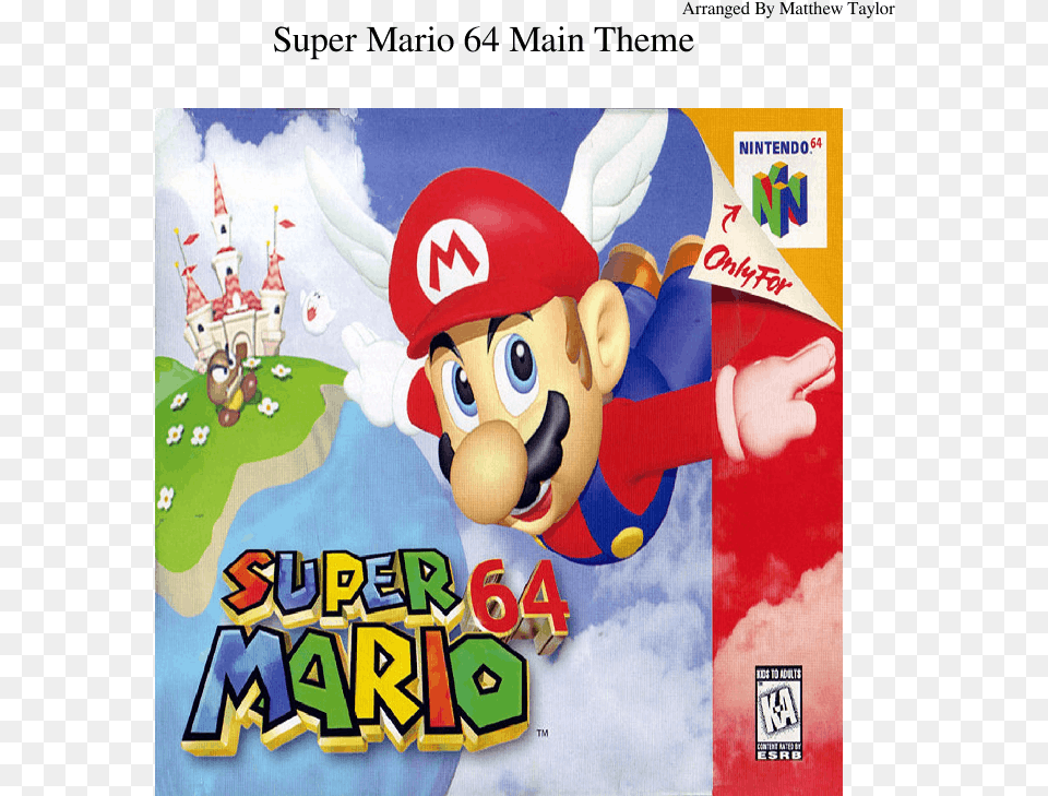 Super Mario 64 Box, Game, Super Mario, Baby, Person Free Png Download