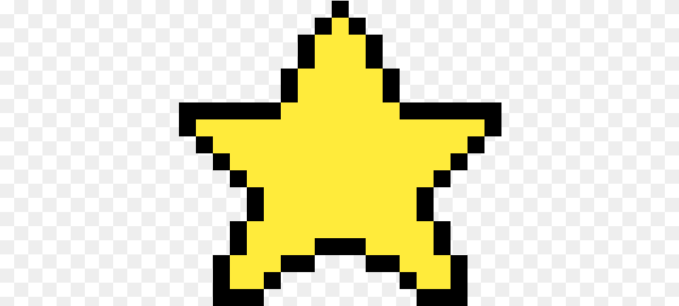 Super Mario 8 Bit Star Image Super Star Pixel Art, Star Symbol, Symbol, First Aid, Lighting Png