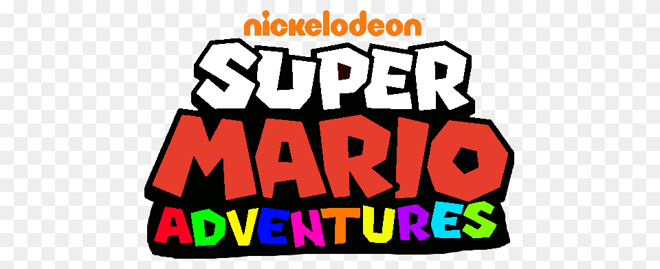 Super Mario Adventures Logo, Text, Person Free Png Download