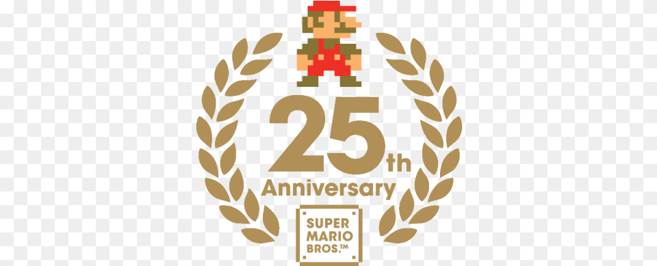 Super Mario All Stars Confirmed For North America Zelda Super Mario 25th Anniversary Logo, Symbol, Person, Text, Number Free Png