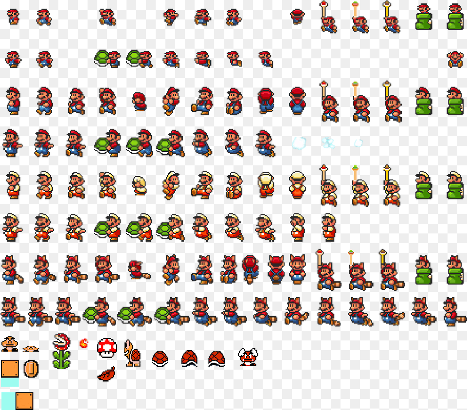 Super Mario All Stars Sprites, Game, Super Mario Free Transparent Png