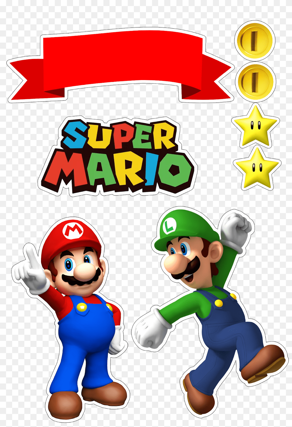 Super Mario Bday In Super, Game, Super Mario, Baby, Person Free Png
