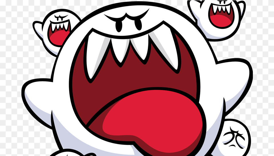 Super Mario Boo Ghost, Logo, Face, Head, Person Free Png