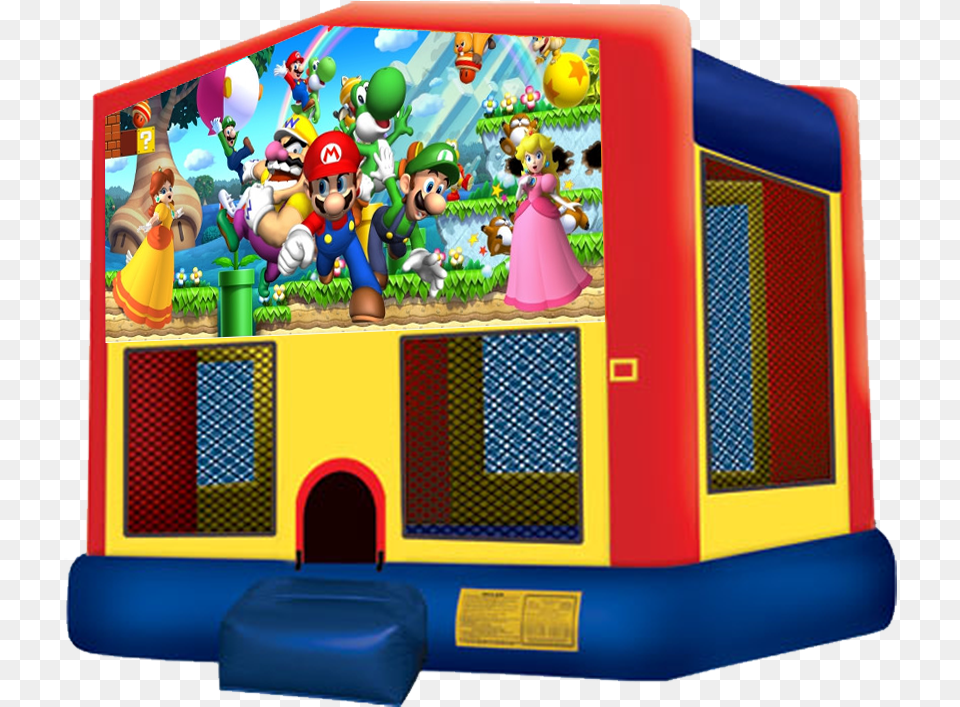 Super Mario Bouncer Pj Masks Bounce House, Play Area, Doll, Indoors, Toy Free Png