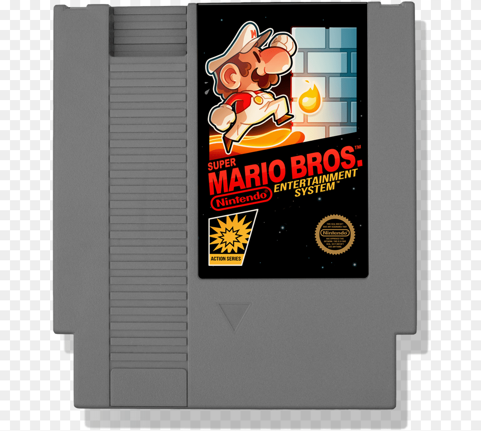 Super Mario Bros Cartridge, Advertisement, Poster, Baby, Person Png Image
